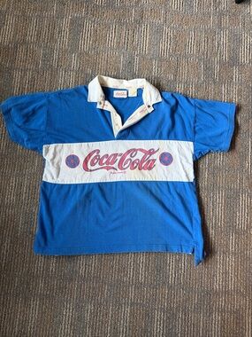 Vintage Coca-Cola rugby shirt
